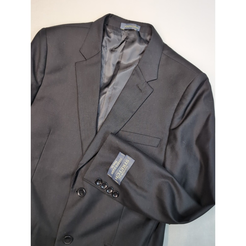 New Joseph Dann Boys 14 Slim Fit Black suit jacket 2Button Blazer Wedding Event